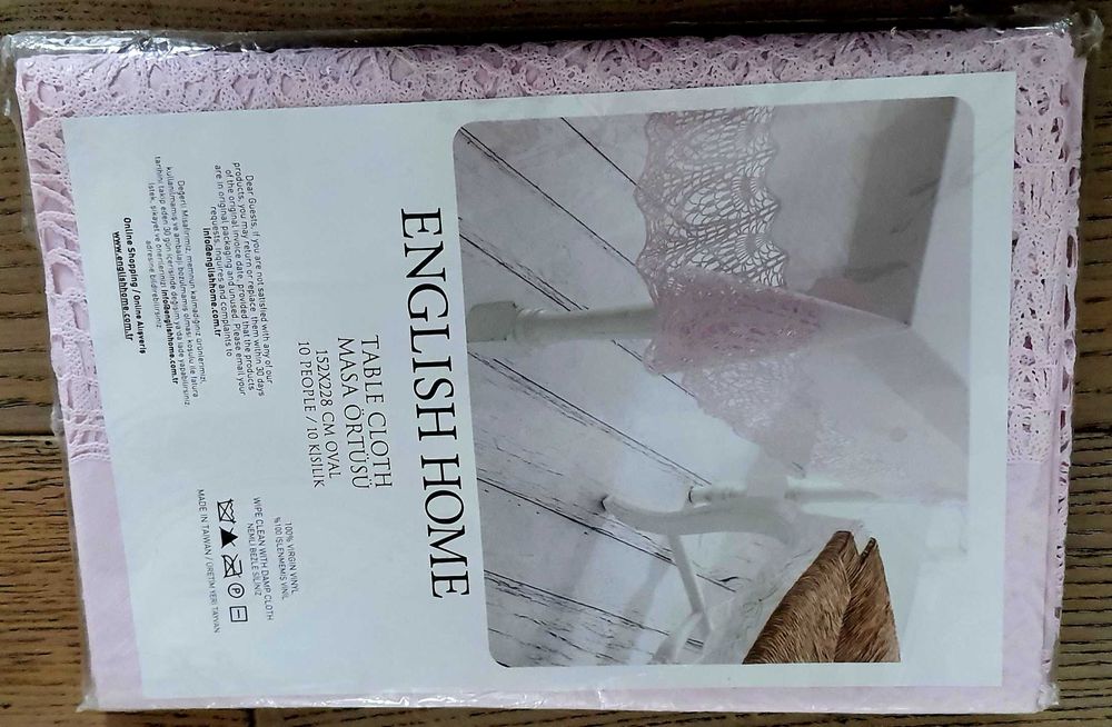 Nowy obrus English Home 152X228 owalny cerata z winylu