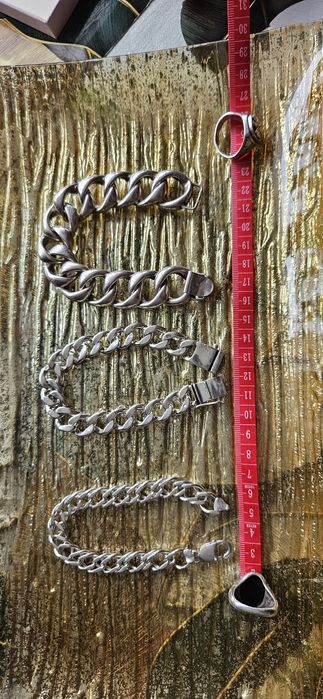 Bransoletka srebrna srebro bransoleta damska gruba masywna  unikat