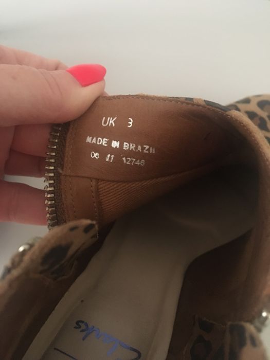 Botki CLARKS 36 panterka