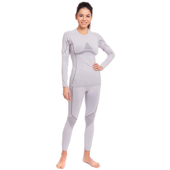 Комплект термобелья женский футболка и штаны Zelart 2198 размер M-L