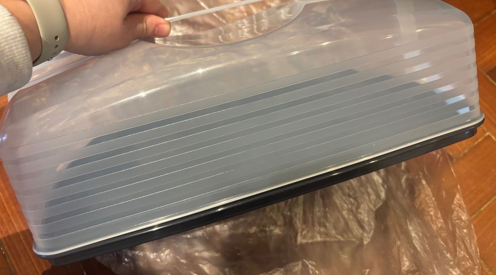 Porta bolos rectângular Tupperware