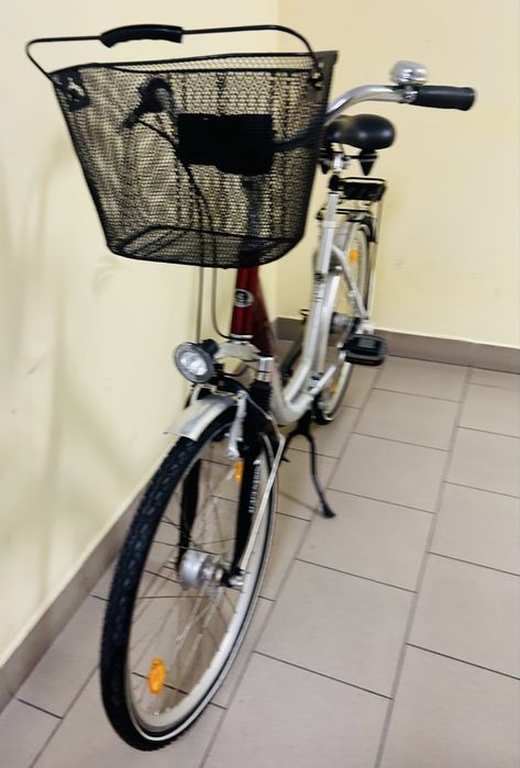Ładny Rower Miejski Damski Damka 7 biegów + Koszyczek