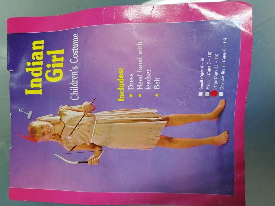 Fato de Carnaval de Índia dos 11 aos 14 anos