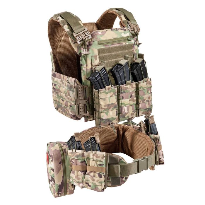 Плитоноска в комплекті з РПС + 9 підсумків.  Мультикам