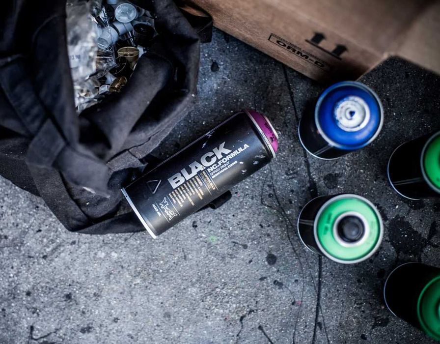 Аерозольна спрей-фарба для графіті Montana Black (Монтана Блек) 400мл