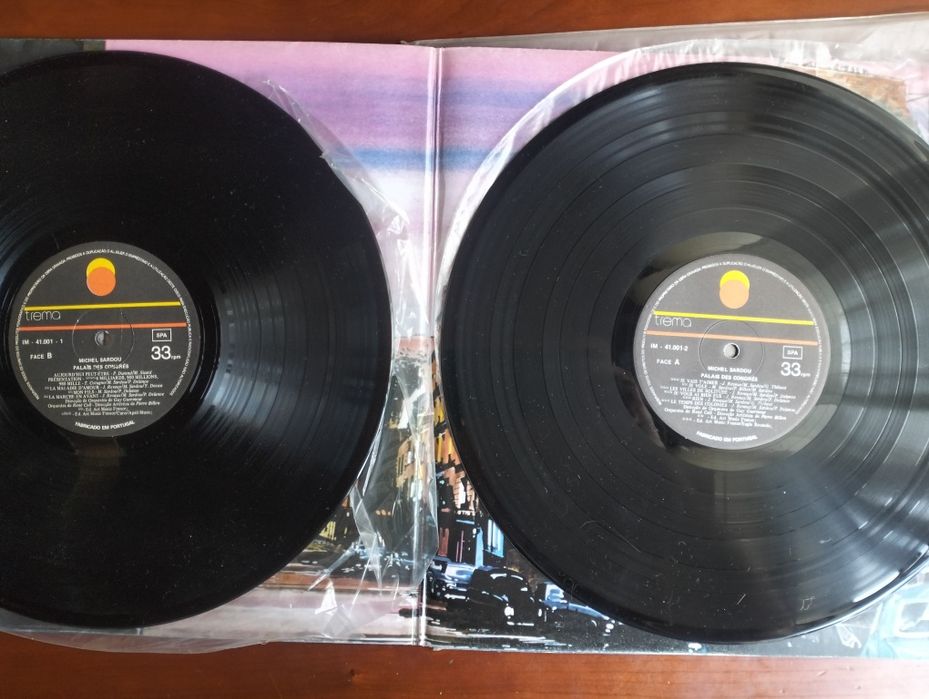 Disco de vinil LP duplo Michel Sardou