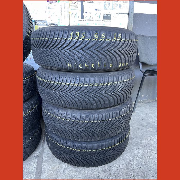 ‼️ 195 65 15 Michelin Alpin 5 зимові шини колеса 4шт 6,8-7мм