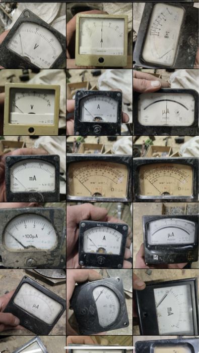 Амперметри, вольтметри. Вимірювальні прилади радянські