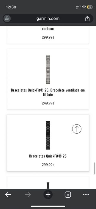 Braceletes Garmin Quick Fit 26 mm (30€ a 115)