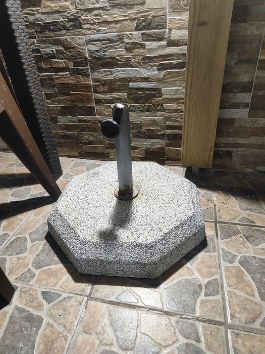 Base para guarda sol em cimento