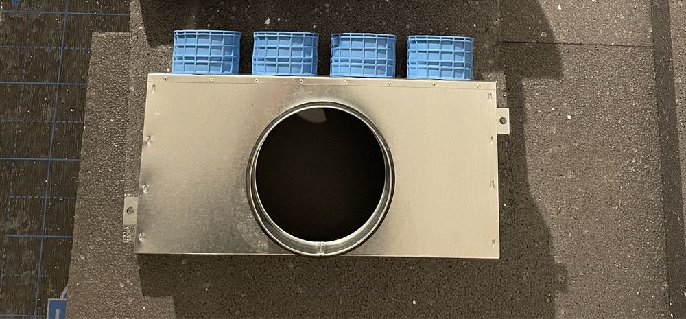 Rekuperacja rozdzielacz kątowy fi 160 4x75