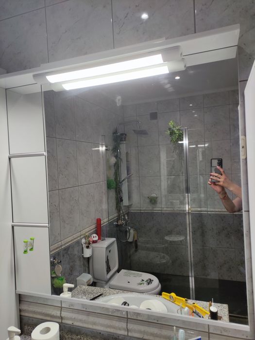 Espelho WC com lampada