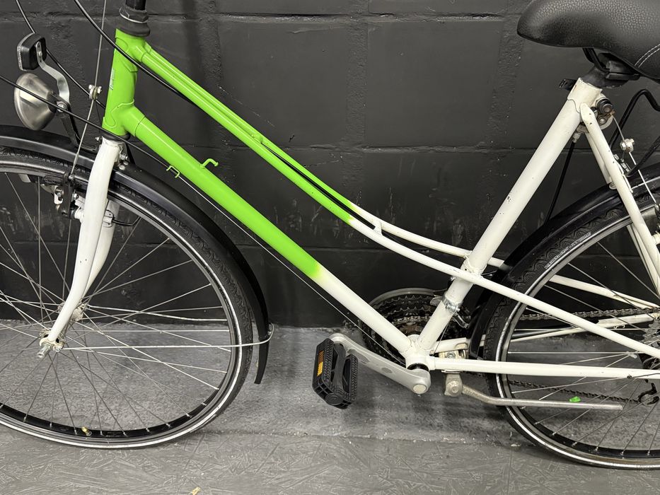 Rower miejski dwururka LEKKI Retro 21 biegów Damski 53 cm Urban Bikes