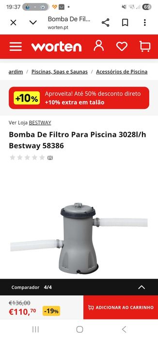 Filtro de Cartucho para Piscina BESTWAY 58386