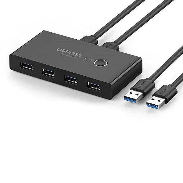 Ugreen switch box HUB przełącznik 4x USB 2.0 rozdzielacz USB na dwa ko