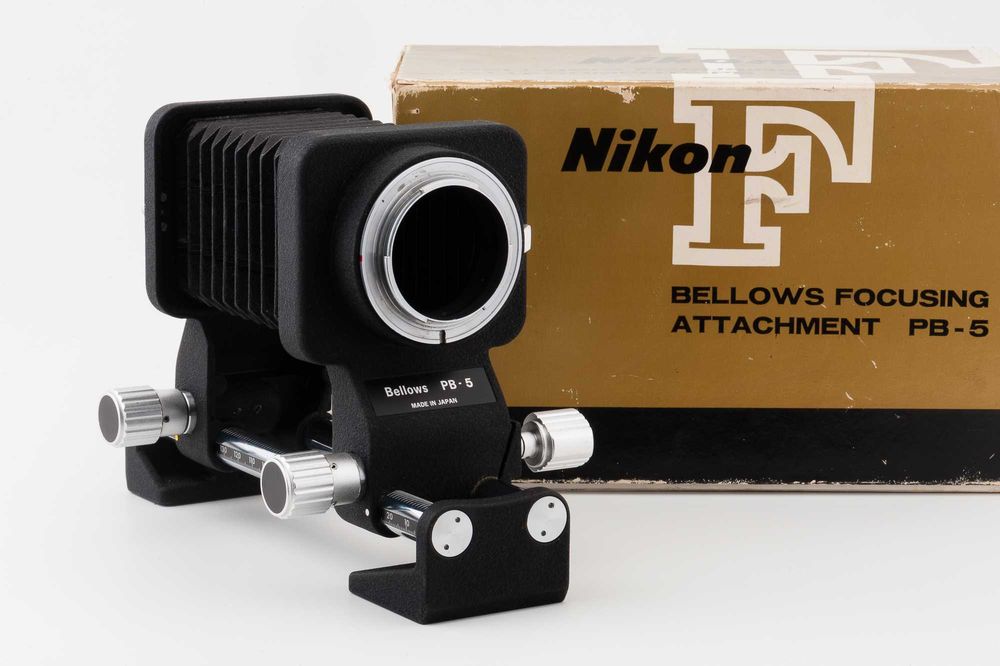 Fole Nikon PB-5 para macrofotografia