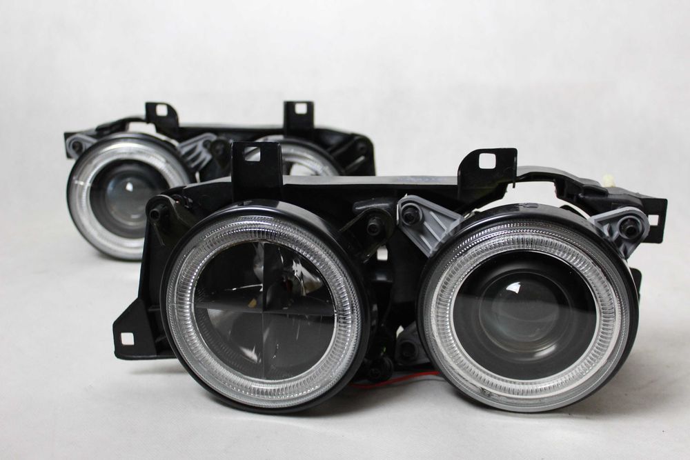 Reflektory lampy przednie przód BMW E32/E34 Angel Eyes RINGI DEPO NOWE