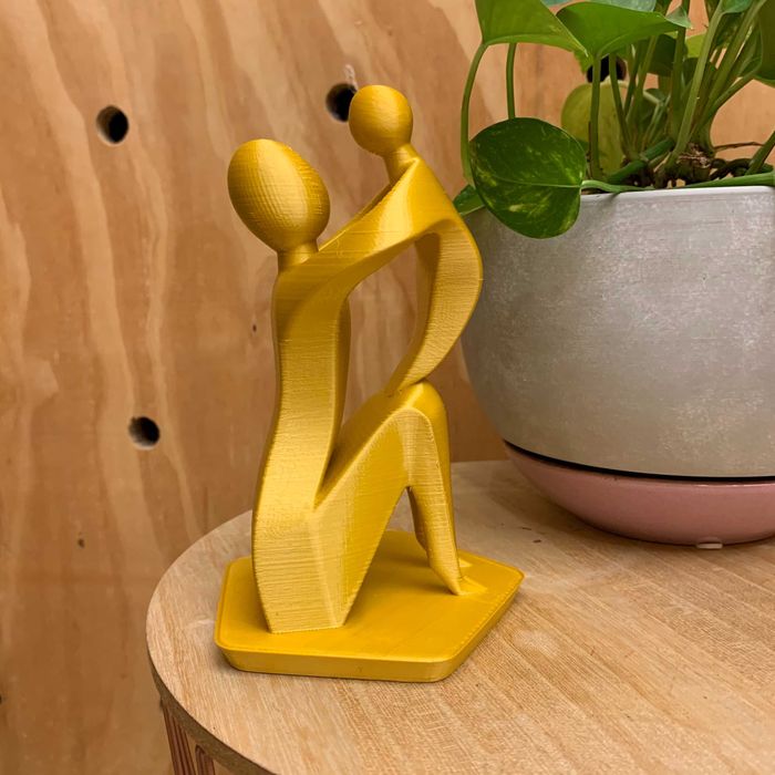 Estátua mãe filho decorativa impressa em 3D Dia das mães Mother's Day