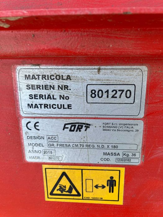 Motocultivador com fresa de 70cm  como novo, motor lombardini