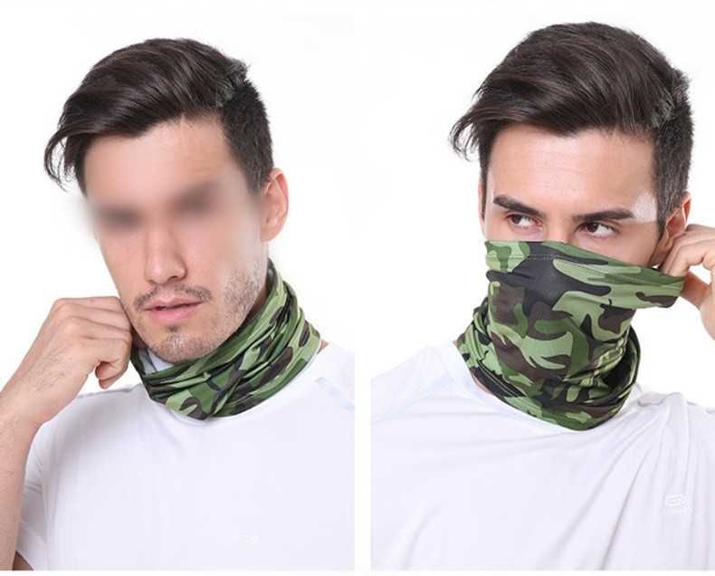 Máscara facial verde tropa