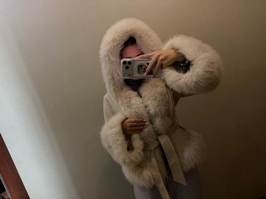 Шкіряна куртка з хутром