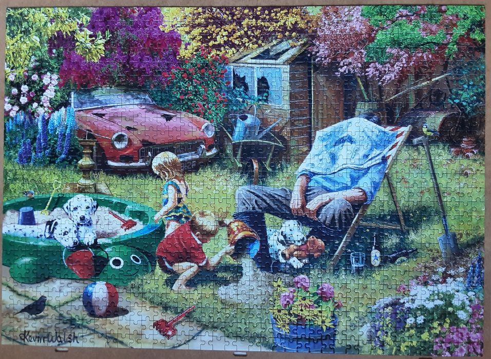 Puzzle 1000 " W ogrodzie "