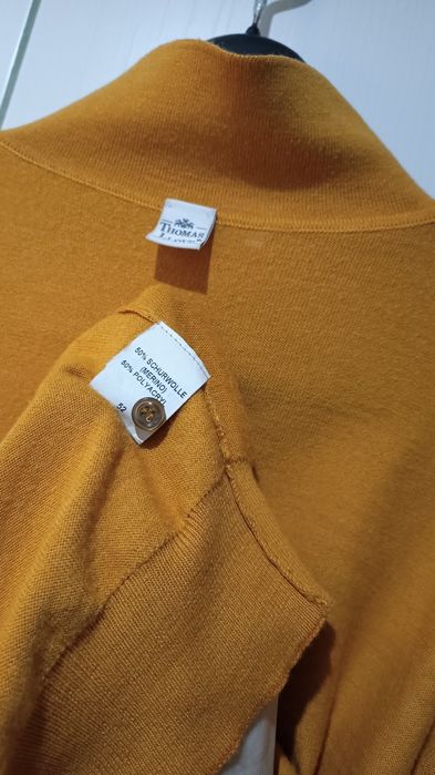 Thomas Lloyd Niemiecki męski sweter z wełny Merino, 100% Merino, M/L