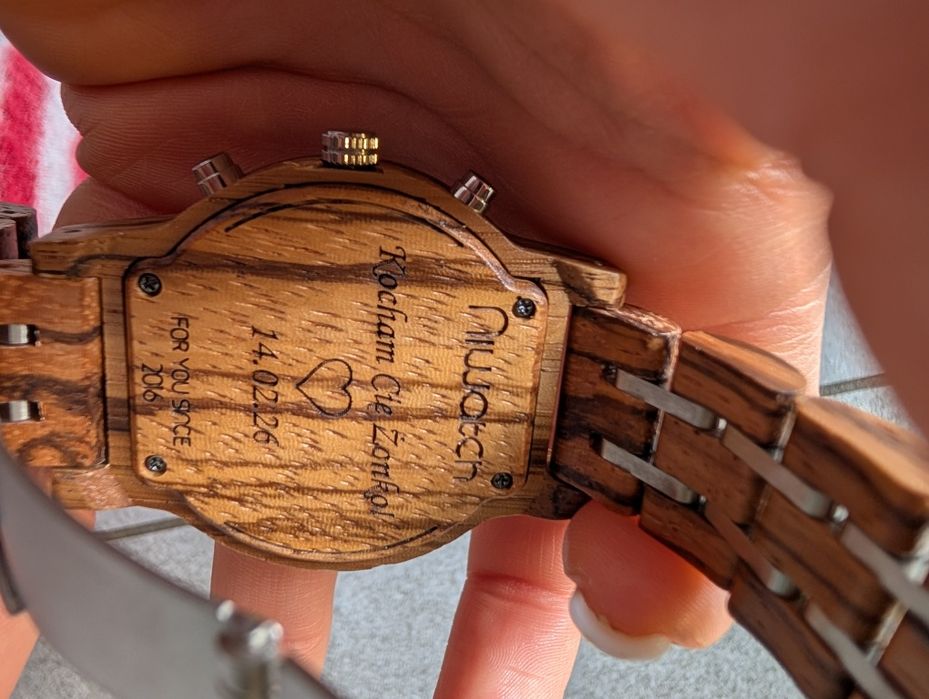 Drewniany zegarek