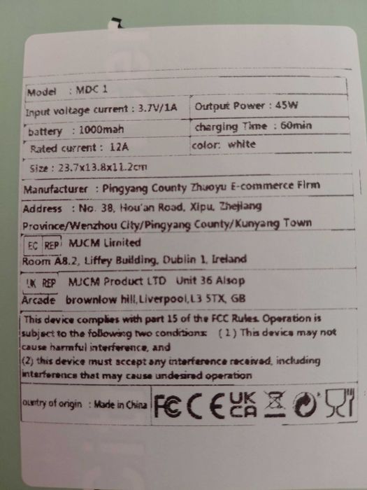 Espremedor elétrico de laranjas com bateria