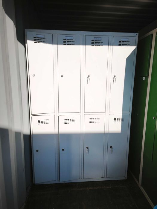 Szafka BHP ubraniowa OŚMIOKOMOROWE 180x120x50 ( 9 segmentów )