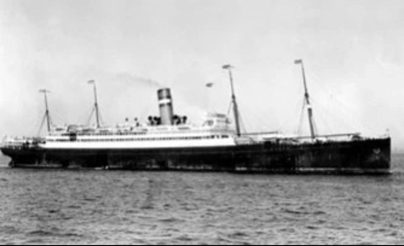 Caixa antiga navio transatlantico