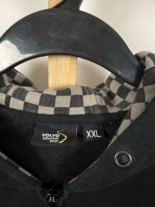 Volvo męska czarna bluza z kapturem rozsuwana oversize XXL