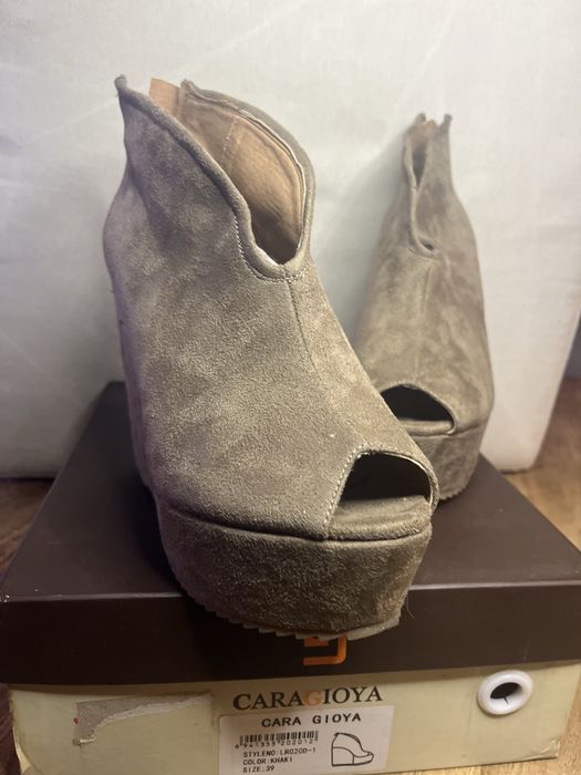 Sapato plataforma Camurça