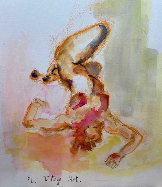 Desenhos 65x25cm / 32,5x25cm - Originais Françoise Leblanc (1953)