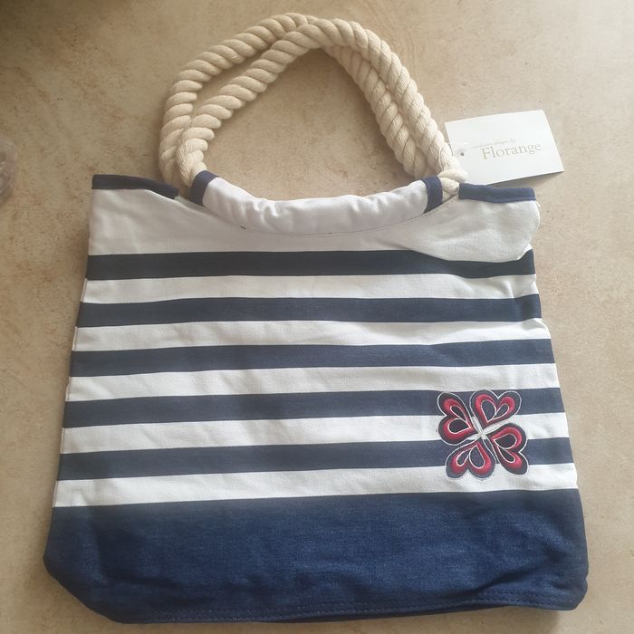 Сумка пляжна з бавовни від Florange, h35 х 40 х 15 см