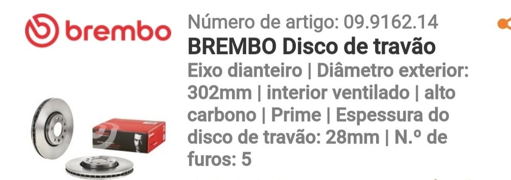 Discos brembo diâmetro 302mm ventilados altor carbono