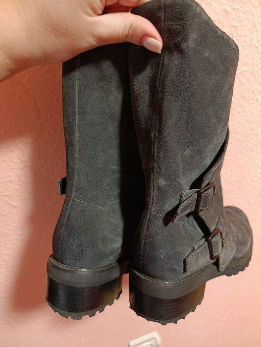 Замшеві демі ботинки