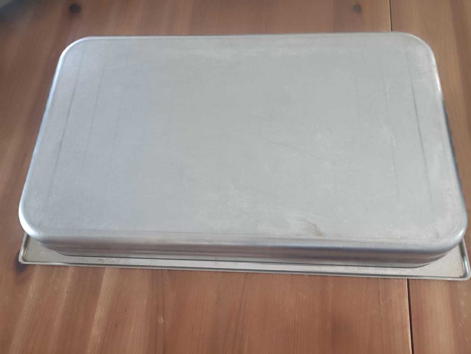 Tabuleiros inox 3 unidades com tampa