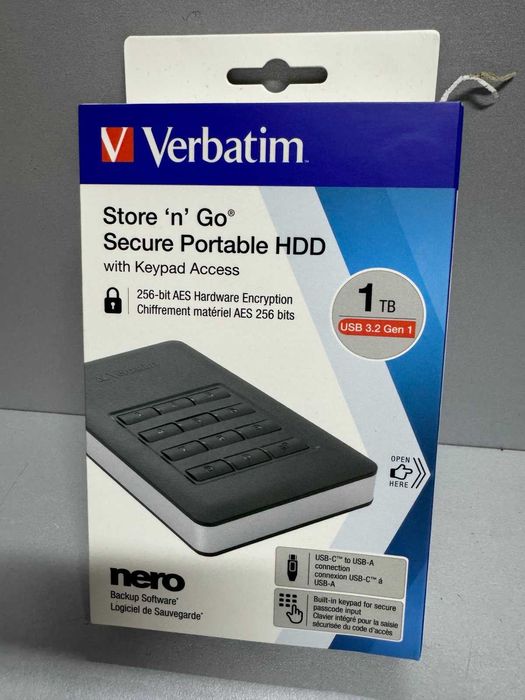Жорсткий диск Verbatim Store n Go 1TB Новий!