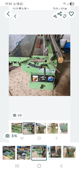 Верстат комбінований циркулярний, фрезерний та форматно- розкрійнийThomas