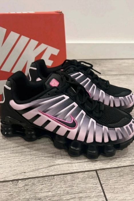 Nowe nike shox TL black pink 39