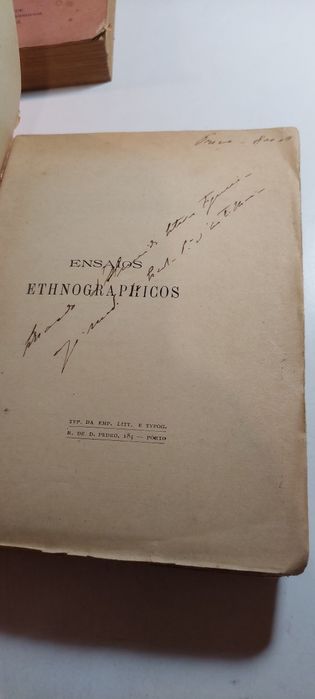Ensaios Ethnographicos - Leite de Vasconcellos (Vol. I e IV)