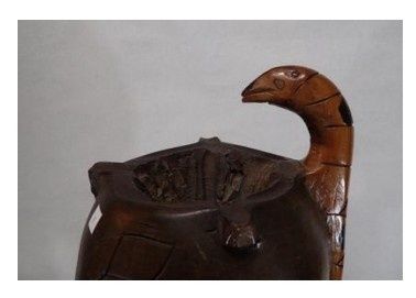 Arte Angolana Estatueta cinzeiro Cobra