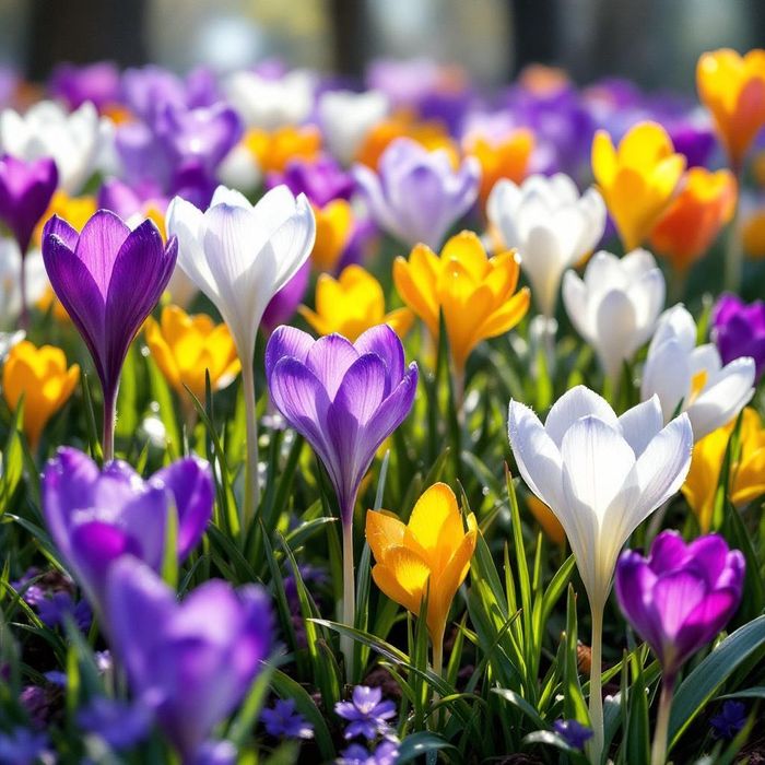 Cebulki KROKUSÓW 50 szt mix kolorów KROKUS krokusy Cebule