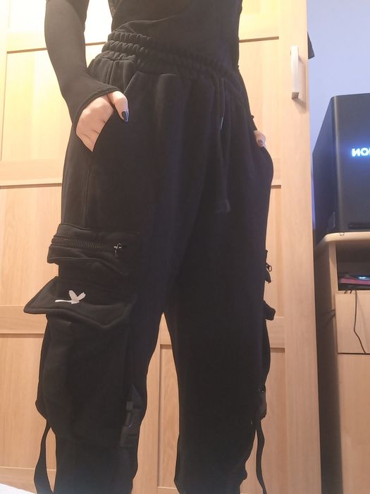 Spodnie 100% bawełna styl techwear bojówki point x