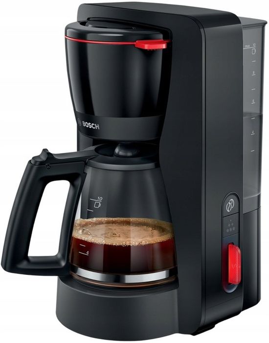 ekspres przelewowy bosch mymoment tka3m133 szklany dzbanek 1,4l czarny