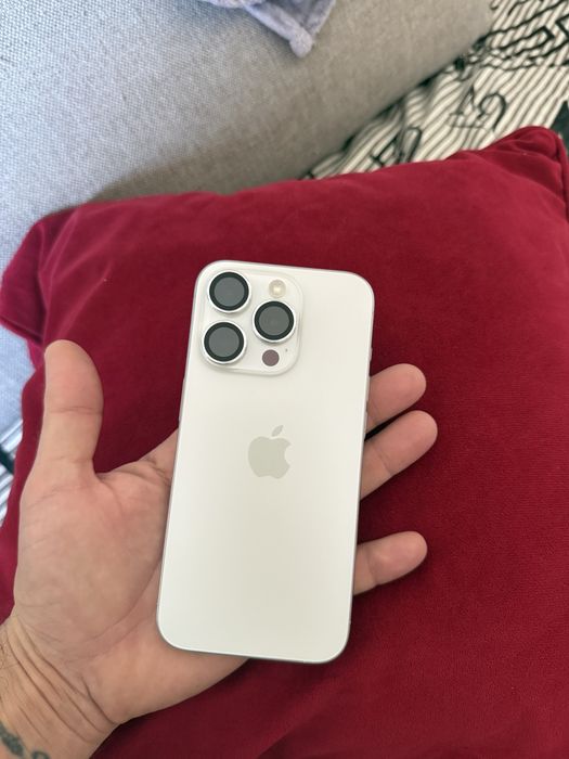 iPhone 15 Pro 128GB Titânio Branco — Excelente Estado + Garantia