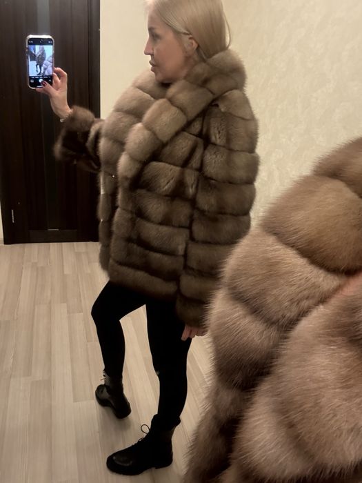 Шуба из соболя не норка