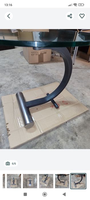 Mesa vidro Rolf Benz