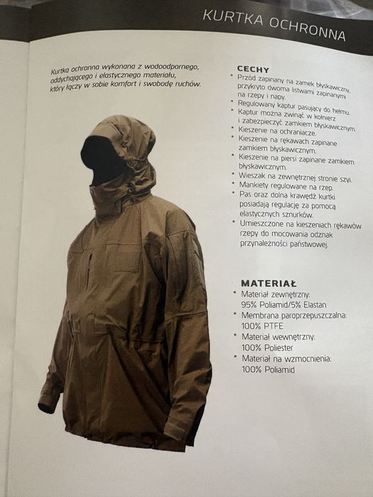 Goratex wojsk specjalnych kurstka+ spodnie+ ocieplacz
